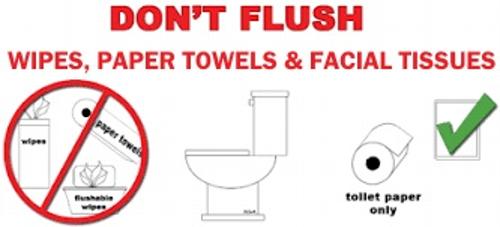 REMINDER: Be Careful What you Flush