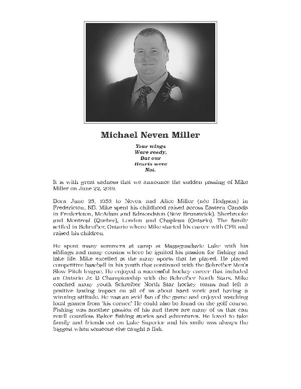 Obituary: Michael Neven Miller