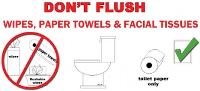 A reminder to be careful what you flush